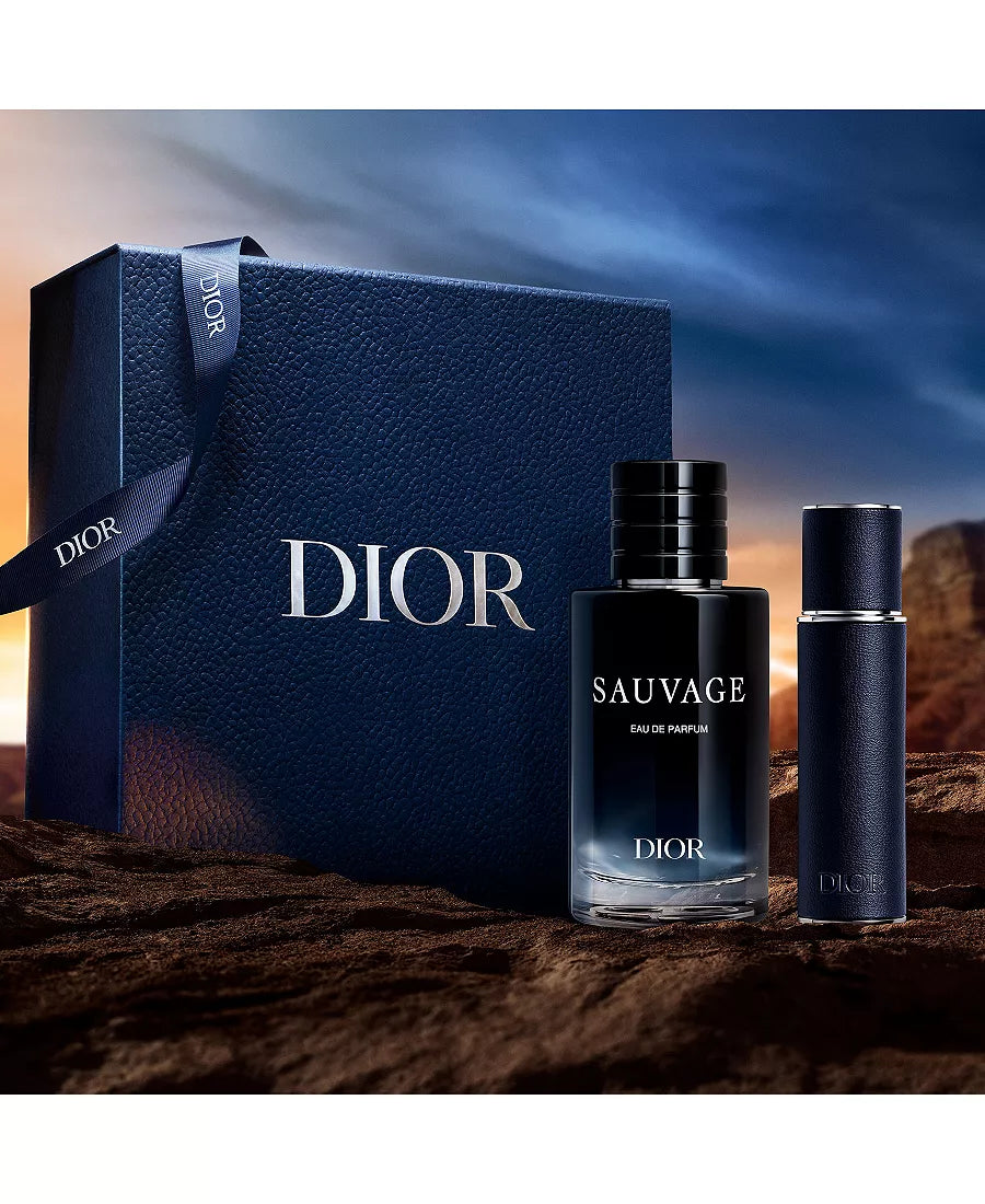 Set de regalo de 2 piezas: Eau de Parfum Sauvage en spray y vaporizador de viaje